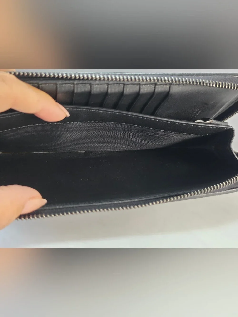 Bottega Veneta Black Intrecciato Zip Around Wallet